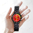 Scuderia Ferrari x Lewis Hamilton Black Stainless Steel Watch I