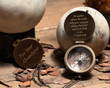 Custom Engraved Working Handmade Compass Gift for Men, Personalized Gifts for Him, Customized Compass