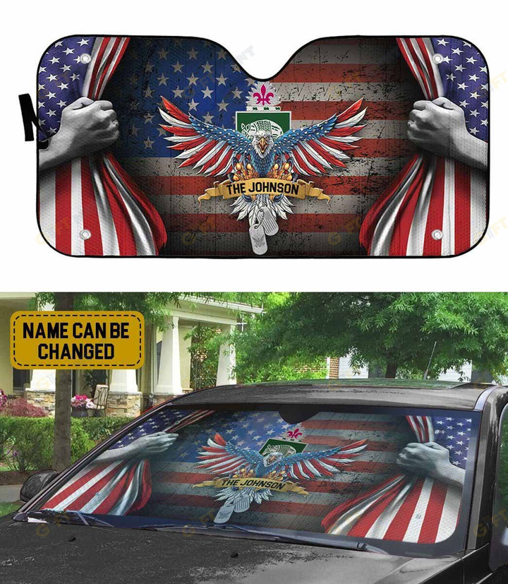 1st Battalion 35th Armored Regiment Custom name Car Auto Sunshade