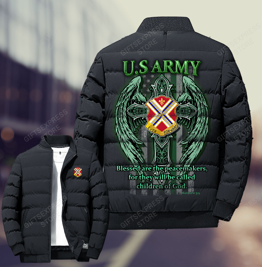 116th Infantry Regiment- Down Jacket Shirt - GIFTSEXPRESS