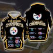 PITTSBURGH STEELERS CHAMPS HOODIE 3d T2