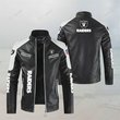 LAS VEGAS RAIDERS LEATHER JACKET FOR MEN JJ1