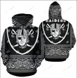 LAS VEGAS RAIDERS CHAMPS HOODIE 3D T1