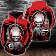 NCAA Georgia Bulldogs Skull Hoodie and T-shirt
