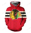 Chicago Blackhawks Hoodie 3d T15