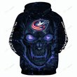 Columbus Blue Jackets Hoodie 3d T4