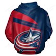 Columbus Blue Jackets Hoodie 3d T5