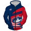 Columbus Blue Jackets Hoodie 3d T5
