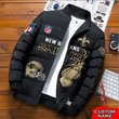 New Orleans Saints Custom Name Down Jacket Shirt