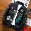 Miami Dolphins Custom Name Down Jacket Shirt