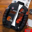Cleveland Browns Custom Name Down Jacket Shirt