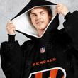 Personalized NFL Cincinnati Bengals Oodie, Flanket, Blanket Hoodie, Snuggie