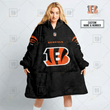 Personalized NFL Cincinnati Bengals Oodie, Flanket, Blanket Hoodie, Snuggie
