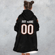 Personalized NFL Cincinnati Bengals Oodie, Flanket, Blanket Hoodie, Snuggie