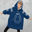 Personalized NFL Indianapolis Colts Oodie, Flanket, Blanket Hoodie, Snuggie