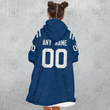 Personalized NFL Indianapolis Colts Oodie, Flanket, Blanket Hoodie, Snuggie
