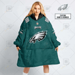 Personalized Philadelphia Eagles Jersey Style Oodie, Flanket, Blanket Hoodie, Snuggie