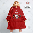 Personalized San Francisco 49ers Oodie, Flanket, Blanket Hoodie, Snuggie