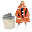 Cincinnati Bengals Oodie Blanket Hoodie Snuggie Hoodies For All Family