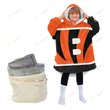 Cincinnati Bengals Oodie Blanket Hoodie Snuggie Hoodies For All Family
