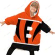 Cincinnati Bengals Oodie Blanket Hoodie Snuggie Hoodies For All Family