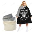 Las Vegas Raiders Oodie Blanket Hoodie Snuggie Hoodies For All Family