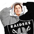 Las Vegas Raiders Oodie Blanket Hoodie Snuggie Hoodies For All Family