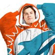 Miami Dolphins Oodie Blanket Hoodie Snuggie Hoodies For All Family