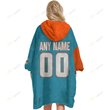 Miami Dolphins Oodie Blanket Hoodie Snuggie Hoodies For All Family