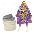 Minnesota Vikings Oodie Blanket Hoodie Snuggie Hoodies For All Family
