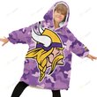 Minnesota Vikings Oodie Blanket Hoodie Snuggie Hoodies For All Family