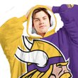 Minnesota Vikings Oodie Blanket Hoodie Snuggie Hoodies For All Family
