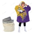 Minnesota Vikings Oodie Blanket Hoodie Snuggie Hoodies For All Family