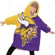 Minnesota Vikings Oodie Blanket Hoodie Snuggie Hoodies For All Family