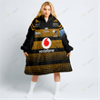 PREMIERSHIP RUGBY WASPS RFC 2022/23 HOME KIT Oodie, Flanket, Blanket Hoodie, Snuggie