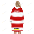 PREMIERSHIP RUGBY GLOUCESTER RUGBY 2022/23 HOME KIT Oodie, Flanket, Blanket Hoodie, Snuggie