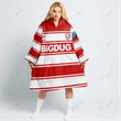 PREMIERSHIP RUGBY GLOUCESTER RUGBY 2022/23 HOME KIT Oodie, Flanket, Blanket Hoodie, Snuggie