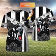Magpies Personalized Name 3D All Over Print TShirt Hoodie