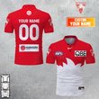 Personalized 2023 AFL Sydney Swans Jerseys Polo Shirt