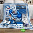 Personalized Canterbury Bankstown Bulldogs Mascot Quilt Blanket