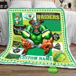 Personalized Canberra Raiders Mascot Quilt Blanket