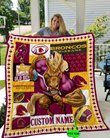 Personalized Brisbane Broncos Mascot Quilt Blanket NRL