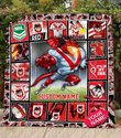 St George Illawarra Dragons Quilt Blanket Nrl Quilt Blanket Mascot Personalized