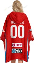 Personalized Netball New South Wales Swifts Oodie, Flanket, Blanket Hoodie, Snuggie | CoolGift99