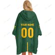 Personalized South African Springboks , Flanket, Blanket Hoodie, Snuggie