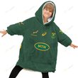 Personalized South African Springboks , Flanket, Blanket Hoodie, Snuggie