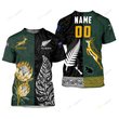Personalized South Africa Protea and New Zealand Fern Hoodie Rugby Go Springboks vs All Black