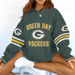 Green Bay Packers V-neck Pullover Sweatshirt