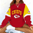Kansas City Chiefs V-neck Pullover Sweatshirt