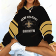 New Orleans Saints V-neck Pullover Sweatshirt